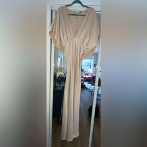 BHLDN Formal Dress Sleeves Low Cut
